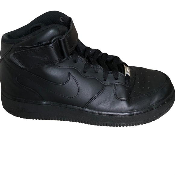 Nike Other - NIKE AIR FORCE 1 Mid Shoes Leather Size 8 Black